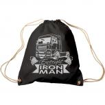 Trend-Bag mit Aufdruck - LKW Trucker Iron Man Energie - 65122 - Turnbeutel Sporttasche Rucksack