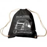 Trend-Bag mit Aufdruck - LKW Trucker ManPower Hard Work Performance - 65124 - Turnbeutel Sporttasche Rucksack