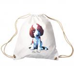 Trendbag Sporttasche Turnbeutel Print Hundewelpen Beagle Who Me ? 65142 versch. Farben weiß