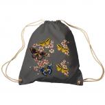 Trend-Bag Turnbeutel Sporttasche Rucksack mit Print -Schmetterlinge - TB65322