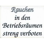 Verbotsschild - RAUCHEN in den Betriebsräumen verboten - 308552 - 27cm x 20 cm
