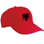 Baseballcap mit Print Fahne Flagge - ALBANIEN - 67121 rot