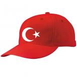 Baseballcap mit Textildruck - TÜRKEI - 67166 rot