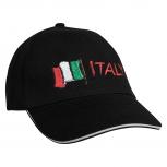 Baseballcap mit Einstickung Italy Italien 68070 versch. Farben schwarz
