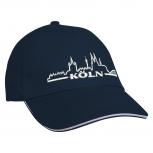 Baseballcap mit Einstickung Köln Skyline 68101 Navy