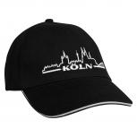 Baseballcap mit Einstickung Köln Skyline 68101 schwarz