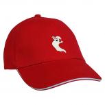 Baseballcap mit Einstickung Gespenst 68195 rot