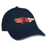 Baseballcap mit Einstickung wütende Ente 68273 Navy