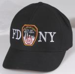 Baseballcap mit Einstickung Fire Department New York ... F D N Y 68289 schwarz
