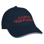 Baseballcap mit Einstickung Jugendfeuerwehr 68300 Navy
