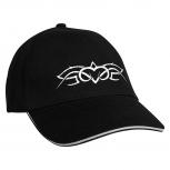 Baseballcap mit Einstickung Tribal 68351 schwarz