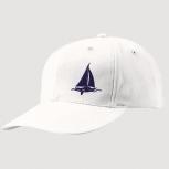 Baseballcap mit Einstickung Maritim - Segelschiff auf See - versch. Farben 68819 weiß