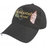 Baseballcap mit Einstickung - Bernkastel Mosel Fachwerkhaus - 68940 schwarz