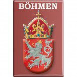 Kühlschrankmagnet - Wappen Böhmen - Gr. ca. 8 x 5,5 cm - 38102 - Küchenmagnet