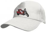 Kinder BaseCappy mit Trike-Bestickung - Trike - 69128-2 weiss - Baumwollcap Baseballcap Hut Cap Schirmmütze