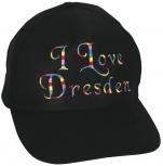 Baseballcap mit Einstickung - I love Dresden - 69268 schwarz