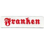 Aufnäher Patch - Franken rot-weiß - Gr. ca. 8,5x205 cm - 04002
