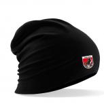 Longbeanie Slouch-Beanie Sommerbeanie mit Textildruck Wappen - NIEDERSACHSEN - SB55019 schwarz