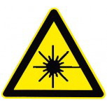 Warnschild - LASERSTRAHLEN - 308801 - Schenkellänge 22cm