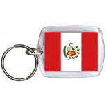 Schlüsselanhänger - PERU - Gr. ca. 4x5cm - 81130 - Keyholder Anhänger WM Länder