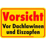 Warnschild - Winter Dachlawinen Eiszapfen - 308645 - Gr. 30x20cm
