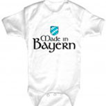 Babystrampler mit Print - Made in Bayern - 08326 weiß - 6-12 Monate
