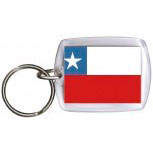 Schlüsselanhänger - CHILE - Gr. ca. 4x5cm - 81036 -  WM Länder