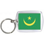 Schlüsselanhänger Anhänger - MAURETANIEN - Gr. ca. 4x5cm - 81104 -  Keyholder WM Länder