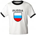 T-Shirt mit Print - Russia - Russland - 76435 - weiß - Gr. L