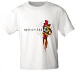 Kinder T-Shirt mit Print - Deutschland Fußball - 77629 - versch. Farben zur Wahl - Gr. 98-164