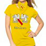T-Shirt unisex mit Aufdruck - BADEN - 09414 gelb - Gr. L