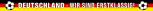 PVC Scheibenaufkleber Fußball Deutschland wir sind erstklassig - 78198 - Gr. ca. 145 x 11 cm