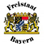 Schild - FREISTAAT BAYERN - Gr. ca. 25x29 cm - 301441
