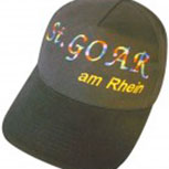 Baseballcap mit Stick - ST. GOAR am Rhein - 68922 schwarz