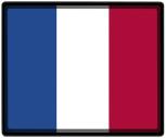 Mousepad Mauspad Länderflagge - Frankreich Fahne  - 82051 - Gr. ca. 24  x 20 cm