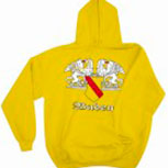 Kapuzen-Sweatshirt mit Print - Baden Wappen Emblem - 09024 S