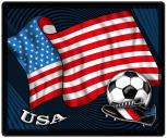 Mousepad Mauspad mit Motiv - USA Fahne Fußball Fußballschuhe - 83180 - Gr. ca. 24  x 20 cm