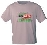 T-Shirt mit Print Textildruck - Freedom For 8AZA No More Excuses - 85225 Mauve Gr. S-2XL