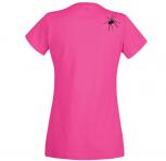 Girly-Shirt mit beidseitigem Print - Spinne Spider - 85229 Rosa Gr. XS-2XL