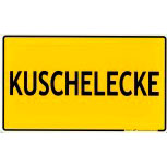Spaß-Schild - KUSCHELECKE - 309275 - 25cm x 15cm