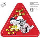 PVC Aufkleber Auto-Applikation Spass-Motive und Sprüche - Vergess den Hund... - 303432 - Gr. ca. 11 x 10 cm