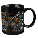 Kaffeebecher mit Print Quad Racing 88591 schwarz
