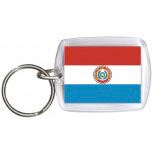Schlüsselanhänger Anhänger - PARAGUAY - Gr. ca. 4x5cm - 81128 -  Keyholder WM Länder