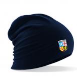 Longbeanie Slouch-Beanie Sommerbeanie mit Textildruck Wappen - SAARLAND - SB55021 blau