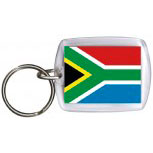 Schlüsselanhänger Anhänger - SÜDAFRIKA - Gr. ca. 4x5cm - 81137 - WM Länder
