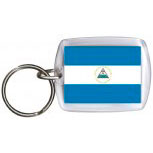 Schlüsselanhänger Anhänger - NICARAGUA - Gr. ca. 4x5cm - 81118 - Keyholder  WM Länder