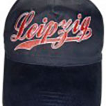 Baseballcap mit Stick - LEIPZIG - 68141 schwarz - Cap Kappe Baumwollcap