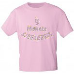 Kinder T-Shirt mit Aufdruck - 9 Monate Lieferzeit - 08259 - rosa - Gr. 86/92