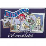 Küchenmagnet - Wasserromantik Rinteln - Gr. ca. 8 x 5,5 cm - 38786 - Magnet Kühlschrankmagnet