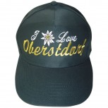 Baseballcap mit Einstickung - I love Oberstdorf - 68078 schwarz